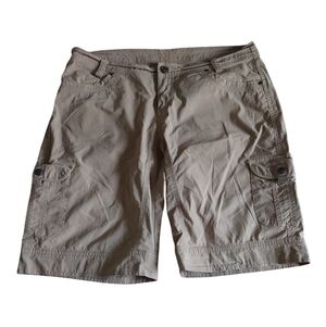 Kuhl Cargo Khaki Womens Shorts Size 14 Outdoors